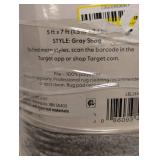 NEW THRESHOLD AREA RUG (5’x7’) GRAY SHAG