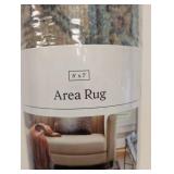 NEW THRESHOLD AREA RUG (5’x7’) GRAY AND BLUE PERSIAN