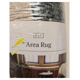 NEW THRESHOLD AREA RUG (5’x7’) MULTICOLOR ABSTRACT