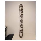 NEW THRESHOLD AREA RUG (5’x7’) BROWN AND WHITE PATTERNED