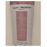 NEW RUGGABLE X BRIDGERTON WASHABLE RUG (2.5’x7’) PINK FLORAL