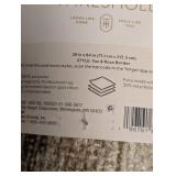 NEW THRESHOLD RUNNER ( 28”x84”) TAN AND ROSE BORDER