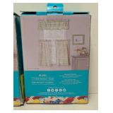 NEW (2) THE PIONEER WOMAN SMALL WINDOW CURTAIN SET 3PCS.