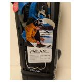 NEW ALPTREK PEAK 825 SNOWSHOE KIT W/ POLES (BLUE)