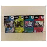 (4) NEW DISNEY VILLAINS 1000 PC. PUZZLES