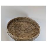 THRESHOLD ROUND NATURAL WOVEN ROUND ACCENT TABLE