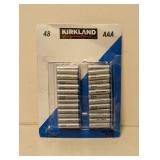 NEW KIRKLAND SIGNATURE AAA 48 CT. BATTERIES