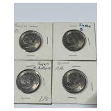 Lot of 4 Susan B. Anthony Dollars