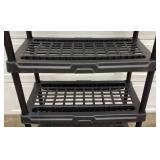 Five Plastic Shelving Units