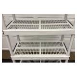 Five Plastic Shelving Units