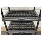 Five Plastic Shelving Units