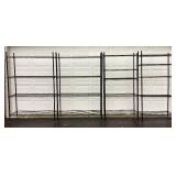 Four Metal Shelving Units