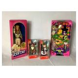 Mattel Western Barbie Doll in Box , Kelly Club Reindeer Chelsie(NIB)  & Snowman Tommy(NIB) plus Halloween Fun Lil Friends of Kelly Gift Set (NIB)