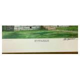 Shaker House Print and Shaker Wood Wall Sconce