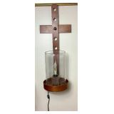 Shaker House Print and Shaker Wood Wall Sconce