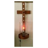 Shaker House Print and Shaker Wood Wall Sconce