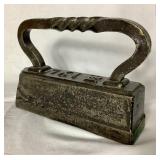 Antique Large 18 pound Cast Iron Sad Iron - 1XL 18