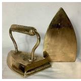 Pair of Cast Iron No 6 Flat/Sad Irons - Used at Bookends