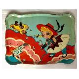 Vintage Metal Tin Collection - Wind Up Comic Circus Tin Toy Train, 1970