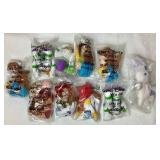 Assorted Collection of Kids Toys - 10 Beanie Babies,  b  9 Toy Story Plush, 2 E.T. Bendable Toy, 7 Grave Diggers Lights & Lanyards and More