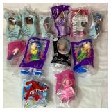 McDonalds Happy Meal Toys - Dolls- Madame Alexander(5), Barbie (2), Betty Spaghetty (2) and Barbie(2) and 1 Clifford Wendy