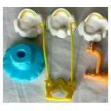 Vintage Care Bears Cloud Car and Care Bears Care-A -Lot Playset with 5 Care Bears Poseable Action Figures