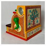 Vintage Fisher Price Toys #627 Rock-A-Stack, Music Box Record Player, Baking Fun and Cash Register