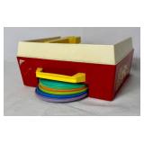 Vintage Fisher Price Toys #627 Rock-A-Stack, Music Box Record Player, Baking Fun and Cash Register