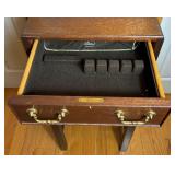 The Bartley Collection Ltd. Mahogany 3 Drawer Chest of Drawers with lock and 2 Keys