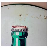 Vintage Coca-Cola Button Metal Sign