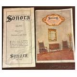 Antique 1923 Sonora Elite Mahogany Phonograph plus 78 RPM records
