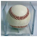 Minnesota Twins Bundle of Autographed Team Baseball, Bert Blyleven Autographed Baseball, Gary Gaetti Mini Baseball Bat and Rod Carew 10 oz Coke Bottle