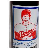 Minnesota Twins Bundle of Autographed Team Baseball, Bert Blyleven Autographed Baseball, Gary Gaetti Mini Baseball Bat and Rod Carew 10 oz Coke Bottle