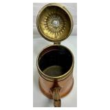 Bundle of 3 Vintage Copper Coffee and French Tea Pots