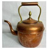Bundle of 3 Vintage Copper Coffee and French Tea Pots