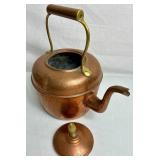 Bundle of 3 Vintage Copper Coffee and French Tea Pots