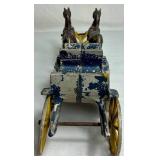 Vintage Stanley Toys Cast Iron Horse Drawn Surrey Carriage