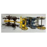 Vintage Stanley Toys Cast Iron Horse Drawn Surrey Carriage