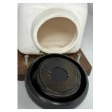 Vintage Dutch Delft Blue and PeDe Dutch Windmill Wall Mounted Coffee Grinders