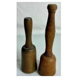 Vintage Wooden Mashers Collection - Potato Mashers, Sauerkraut Masher/Stomper, Food Masher and Wooden Pestles
