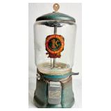 Antique Northwestern 1 cent Peanut Wall Dispenser - Morris IL