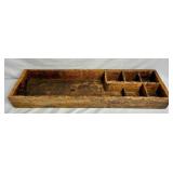 Primitive Carpenter Long Saw 33" Tool Box and 34" Tool Caddy
