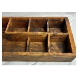 Primitive Carpenter Long Saw 33" Tool Box and 34" Tool Caddy