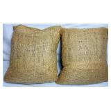 Coffee Bundle - Vintage Tins, Dunn Brothers Coffee Burlap Sack Pillows, and Door County Coffee Crate