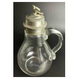 Glass Decanter and Syrup Pitcher Lot