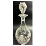 Glass Decanter and Syrup Pitcher Lot