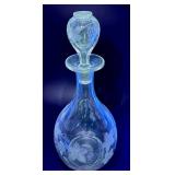 Glass Decanter and Syrup Pitcher Lot