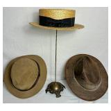 Collection of Mens Hats and Hat Stand