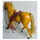 Collection of Four Barbie Horses - Honey the Show Pony, Dallas Palomino Horse, Dream Horse Dixie Baby Palominos