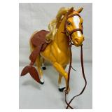 Collection of Four Barbie Horses - Honey the Show Pony, Dallas Palomino Horse, Dream Horse Dixie Baby Palominos